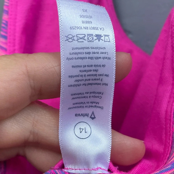 Ivivva Pink Purple Tank, size 14 - Picture 5 of 7